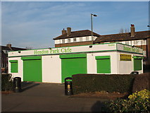 TQ2388 : Hendon Park Cafe, Queen's Road (B551), NW4 by Mike Quinn