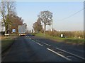 A49 at the junction with Bunbury Common