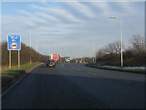 SJ6181 : A49 approaching the M56 junction by Peter Whatley