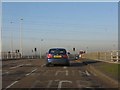 M62 motorway - western roundabout bridge, junction 8