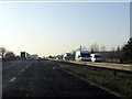 M62 motorway about to cross Clock Face Road