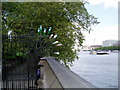 TQ3079 : View along the Thames at the entrance to Victoria Tower Gardens by ethics girl