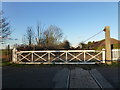 Coldham level crossing looking towards Wisbech