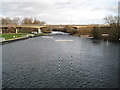 TL1697 : River Nene downstream of Orton Lock and Sluices by Nigel Cox