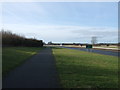 Cycle path beside the A64