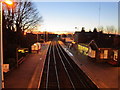 Garforth rail station at dawn