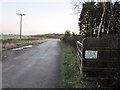 Parlington Lane towards Throstle Nest Farm