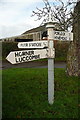 Signpost at West Luccombe