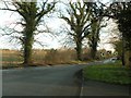 Part of the B1106 just south of Culford