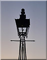 Gas lamp at Ham Gate, Richmond Park - detail