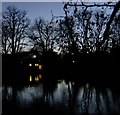 Nightfall at Ham Gate Pond, Richmond Park