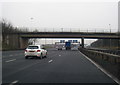 M56 westbound at Stoak interchange