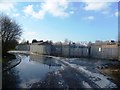 Flooded Road near the Electricity Station - Carrington