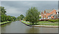 Canal and housing near Meaford, Staffordshire