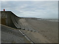 Change of sea defences at the western end of Ffrith Beach