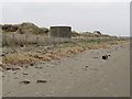 View east past the Tyrella Beach pillbox