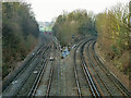 Railway junctions west of Charlton