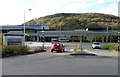 Entrance to Ysbyty Cwm Rhondda hospital, Llwynypia