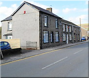 SS9994 : Llwynypia : Tyntyla Road houses between a garage and a surgery by Jaggery