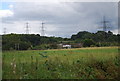 Pylons crossing the landscape