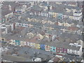 Blackpool: pastel frontages in Hull Road