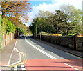 Penrhys Road climbs eastwards away from Ystrad