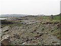 The rocky foreshore north of Rathmullan Point