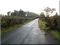 Ton Road heads SW away from Llangybi