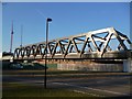 TQ3482 : New railway bridge, Bratley Street E2 by Robin Sones
