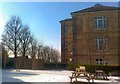 Snow in Elton John Garden