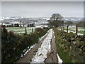 Bridleway descending towards Menston