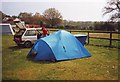 SU1809 : Dome tent, Red Shoot Inn Caravan and Camping site, Linwood by nick macneill