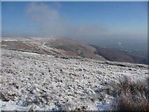 ST2697 : View off Mynydd Maen in winter by Jeremy Bolwell