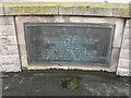 SH7877 : Commemorative plaque on Conwy Bridge by Eirian Evans