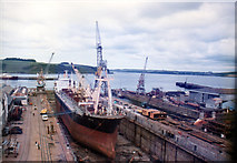SW8132 : Falmouth Dry Dock 1985 by Roy Hughes