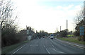 A415 approaches the Waggon and Horses junction