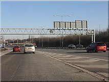 SP1490 : M6 motorway - joining at junction 5 by Peter Whatley
