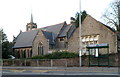 South side of Grade II listed Whitefield Presbyterian Church, Abergavenny