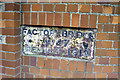 Plate on Shrewsbury Canal bridge 47, 1990