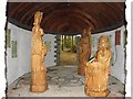 Wooden sculptures, Irvinestown (hut 2 A)