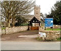 ST4690 : Lych gate and tower, Grade II* listed Parish Church of St Stephen & St Tathan, Caerwent by Jaggery