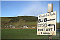 A B&B sign by the A7 near Haysike