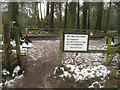 Entering Fleet Pond Nature Reserve