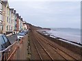 Coastal housing and railway line, Dawlish