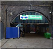 TQ3481 : Shadwell Station entrance, Martha Street E1 by Robin Sones