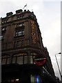 Outside Harrods on a gloomy February afternoon