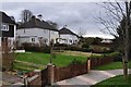 Musbury : Path & Houses