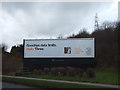 Advertising hoarding beside the A6109