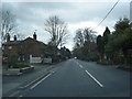 A49 looking south at Bunbury Heath