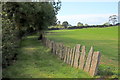 SH6102 : Slate Fence near Rhyd - yr -onen by K  A